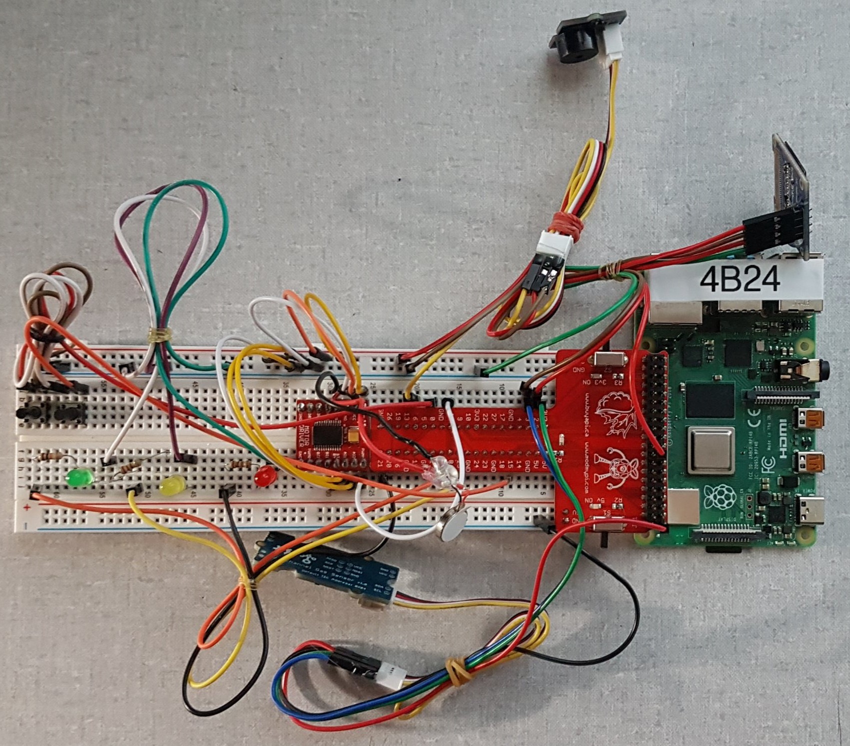 Image of Raspberry Pi for CO detection watch
